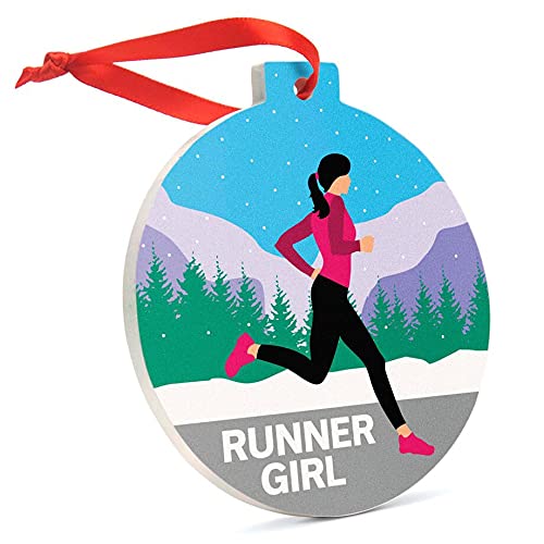 Running Ornament | Runner Girl Christmas Ornament