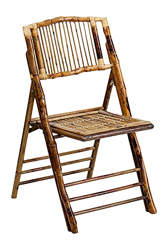 Flash Furniture 4 Pack American Champion Bamboo Folding Chair