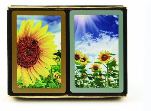 Congress Sunflower Playing Cards – Standard Index (Pack of 2), Multicolor