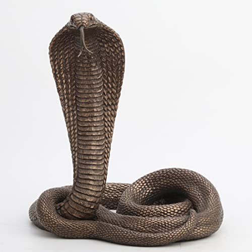 Veronese Design Large Bronzed King Cobra Statue | The Storepaperoomates Retail Market - Fast Affordable Shopping