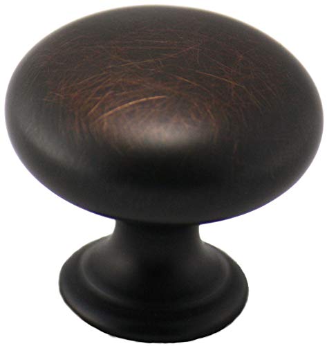 Cosmas 10 Pack 4950ORB Oil Rubbed Bronze Cabinet Hardware Round Mushroom Knob – 1-1/4″ Diameter