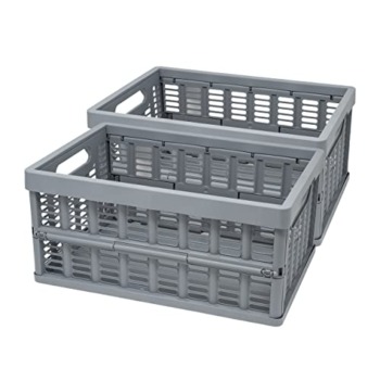 Room Copenhagen, Folding Box 2 Pack – Ventilated, Stackable, Baskets for Shopping, Picnics, Storage, and More – Fold Flat When Not in Use for Easy Storage – 13.98 x 9.53 x 6.42in, Tradewinds | The Storepaperoomates Retail Market - Fast Affordable Shopping