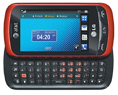 LG Xpression C395 Qwerty Keyboard Slider Cellphone GSM Unlocked – Red