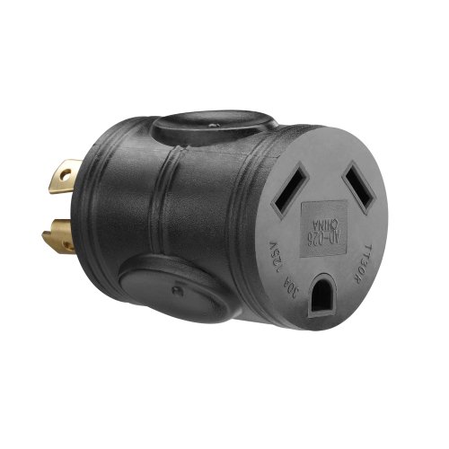 POWER STROKE PowerFit PF923077 120-volt 3-Prong Male Plug Adapter Twist for 30-Amp Female Connector