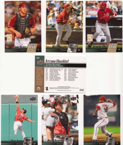 2010 Upper Deck Baseball / Arizona Diamondbacks Team Set – Justin Upton, Stephen Drew, Miguel Montero & More