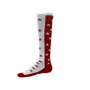 Red Lion Zenith Knee High Sock (Red/White – Small)