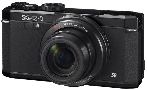 Pentax MX-1 12 MP Black Digital Camera with 4x Optical Image Stabilized Zoom and 3-Inch LCD Screen