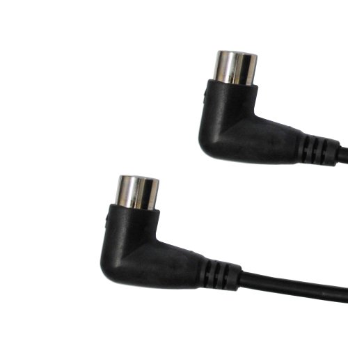 Audio2000’s 10ft. Right Angle 5pin Din Midi Cable with Double Shielded – Adc2052