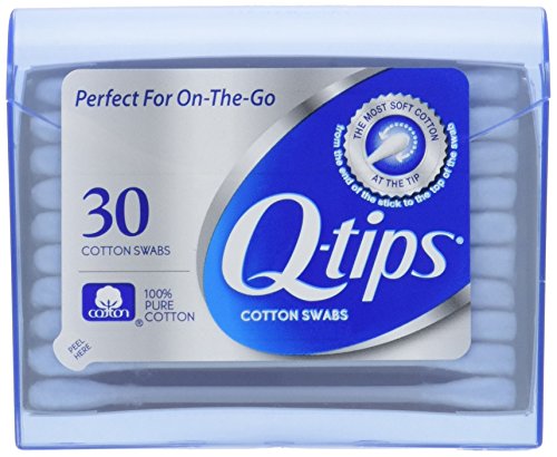 Q-tips Swabs Purse Each 30 Count (Pack of 3)