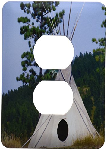 3dRose lsp_94313_6 Sd, Lakota Indian Teepee, Native American Us42 Cmi0278 Cindy Miller Hopkins 2 Plug Outlet Cover | The Storepaperoomates Retail Market - Fast Affordable Shopping