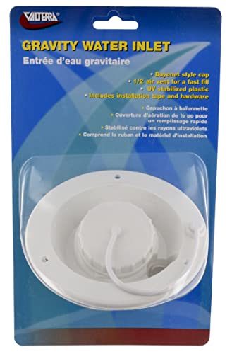 Valterra A01-2003VP Gravity Water Inlet – White (Carded)