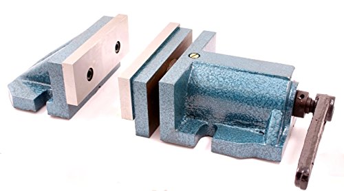 HHIP 3900-1728 2 Piece Quick Clamp Mill Vise, 8″ Width x 4″ Depth Jaw.5″ Clamp (Pack of 1)