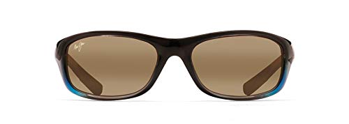 Maui Jim Men’s and Women’s Kipahulu Polarized Wrap Sunglasses, Marlin/HCL® Bronze, Small