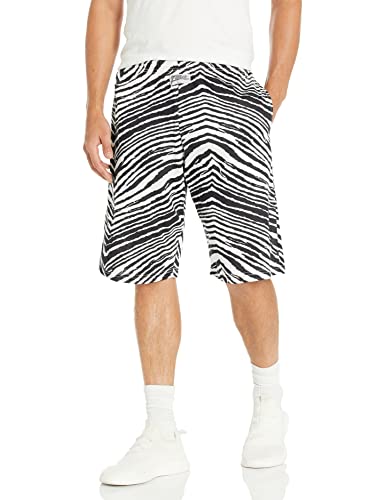 Zubaz Men’s Standard Classic Zebra Printed Athletic Lounge Pants, Multi, Small