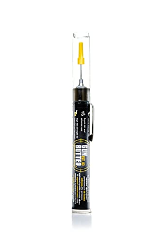 Gun Butter Pen Oiler (1/4 fl oz) – All Purpose Gun Lubricant Needle Oiler & Cleaner | Gun Lube Oil For Bores, Pistols, Rifles & Firearms | Superior Durability in All Weathers & Extreme Temperatures