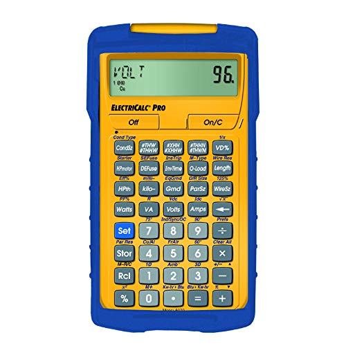 Calculated Industries 5070 ElectriCalc Pro Electrical Code Calculator | Updateable and Compliant with NEC 1996 to 2020 | Electrical Contractors, Estimators, Engineers, Electricians, Lighting Pros Blue Small