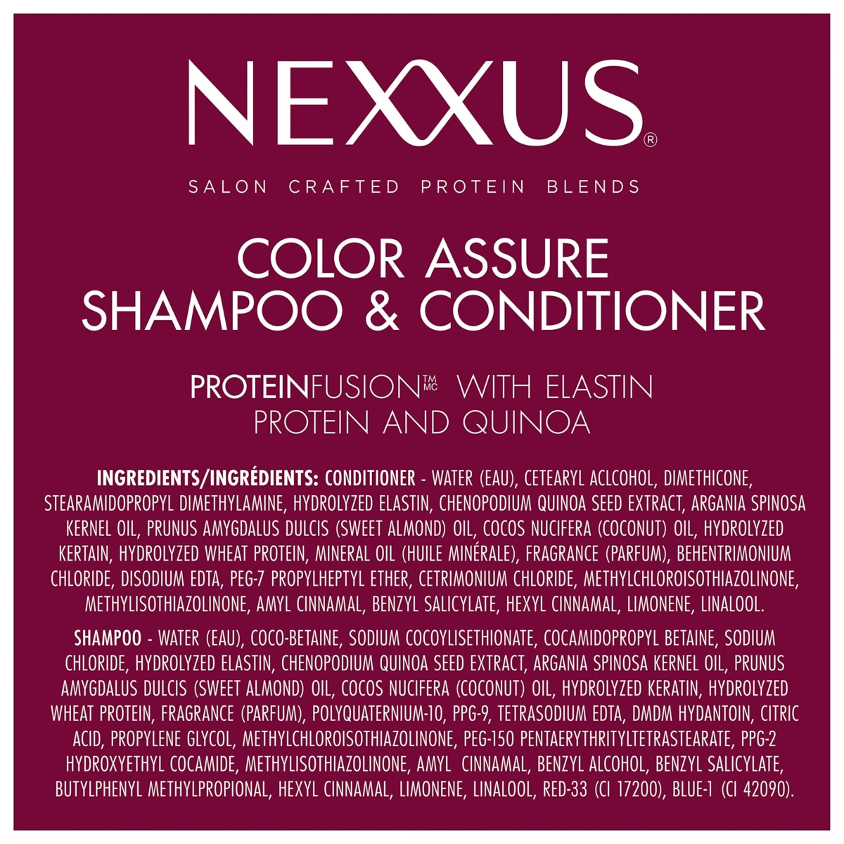 Nexxus Color Assure Shampoo and Conditioner for Color Treated Hair Color Assure Enhance Color Vibrancy for Up to 40 Washes, 33.8 Fl Oz (Pack of 2) | The Storepaperoomates Retail Market - Fast Affordable Shopping