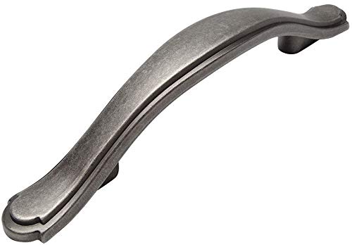 Cosmas 10 Pack 8816WN Weathered Nickel Cabinet Hardware Handle Pull – 3″ (76mm) Hole Centers