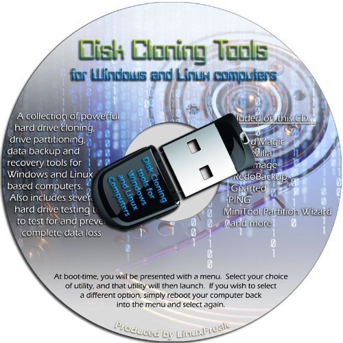 Disk Drive Cloning Tools on an 8GB USB Drive – Complete Hard Drive Cloning and Backup Tools