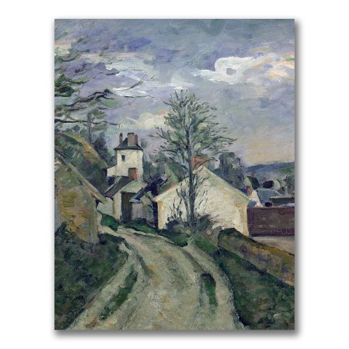The House Of Doctor Gachet by Paul Cezanne, 18×24-Inch Canvas Wall Art