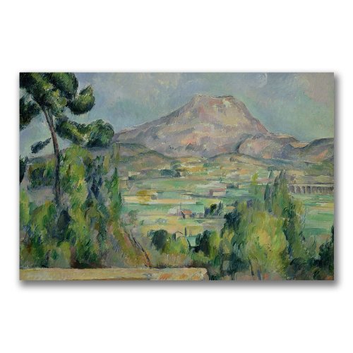 Montagne Sainte-Victoire III by Paul Cezanne, 16×24-Inch Canvas Wall Art