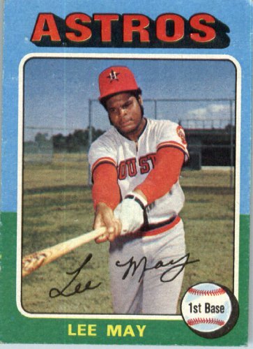 1975 Topps Baseball Card #25 Lee May
