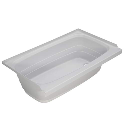 Lippert RV Right Hand Bathtub 24″ x 40″, Scratch-Resistant ABS Acrylic, White – 209678