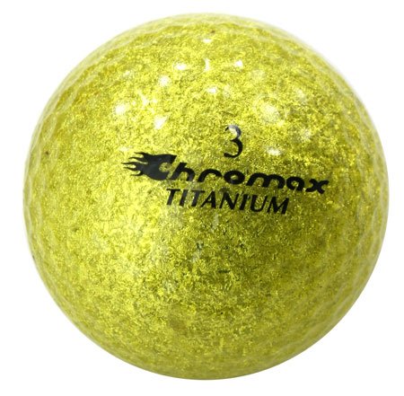 ProActive Sports Golf Chromax M2 Golf Ball Gold Glitery New