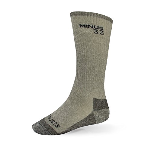 Minus33 Merino Wool 9402 Expedition Mountaineer Sock Grey Heather Size Small