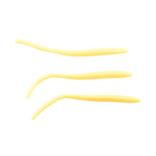 Berkley PowerBait Power Floating Trout Worm, Cheese, 3″ (15 Count)