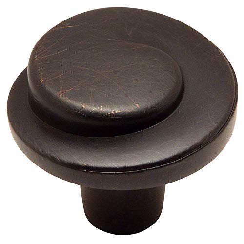 Cosmas 10 Pack 775ORB Oil Rubbed Bronze Cabinet Hardware Swirl Knob, 1-1/4″ Diameter