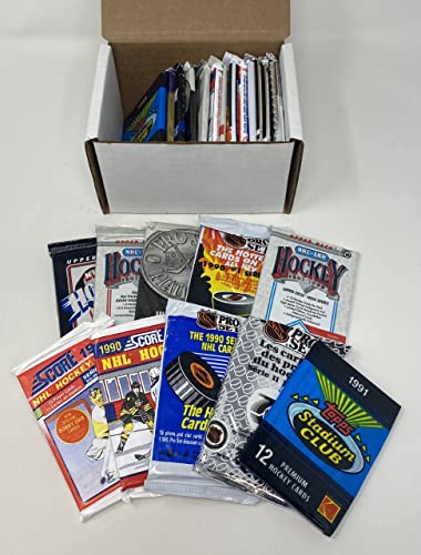 300 Unopened Hockey Cards Collection in Factory Sealed Packs of Vintage NHL Hockey Cards From the Late 80’s & Early 90’s. Look for Hall-of-famers Such As Wayne Gretzky, Mario Lemieux, & Jaromir Jagr.