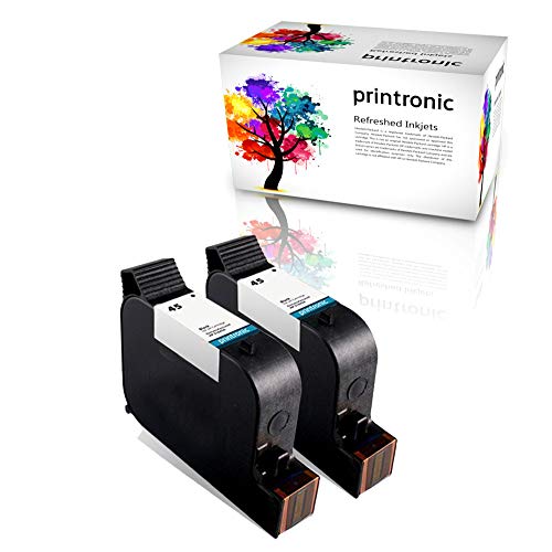Printronic Remanufactured Ink Cartridge Replacement for HP 45 (2 Pack) for Deskjet 1000Cse 1100 1220C/PS 1600 6122 710 720 782 815 820 830 850 870 880 890 895 930 950C 960 970 980C