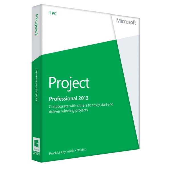 Microsoft Project Pro 2013 Key Card (No Disc)