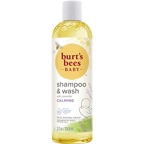Burt’s Bees Baby Shampoo & Wash, Calming Tear Free Baby Soap – 12 Ounce Bottle