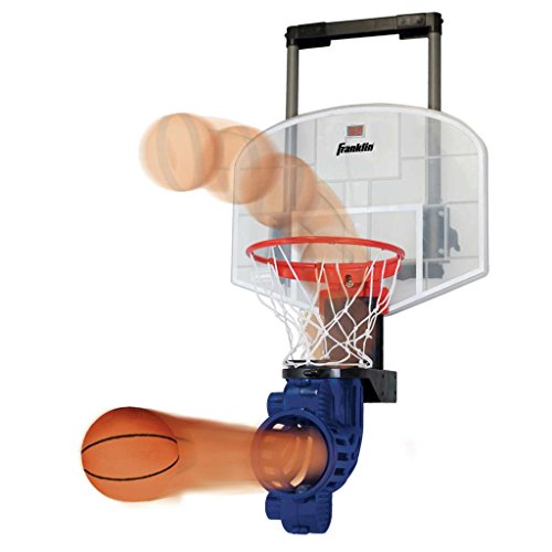 Franklin Sports Over The Door Basketball Hoop With Ball Return – Game Room Ready – Shatter Resistant – 2 Mini Basketballs – Accessories Included