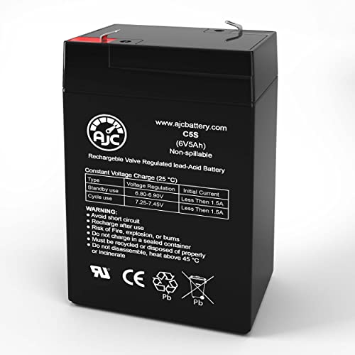 Tork 650 6V 5Ah Emergency Light Battery – This is an AJC Brand Replacement