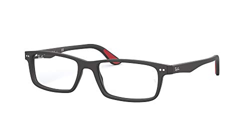 Ray-Ban RX5277 Rectangular Prescription Eyeglass Frames, Sand Black/Demo Lens, 54 mm | The Storepaperoomates Retail Market - Fast Affordable Shopping