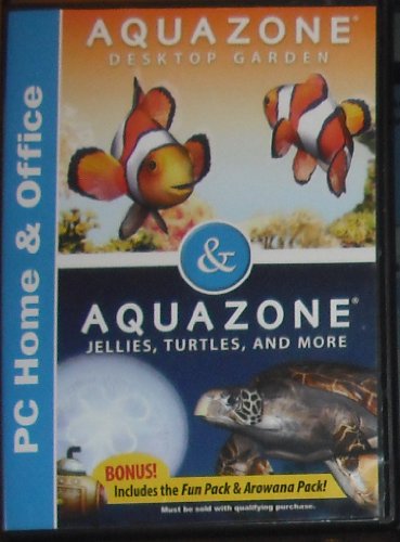 Aquazone Desktop Garden, Aquazone Jellies/Turtles/and More, Arowana Pack, Fun Pack.