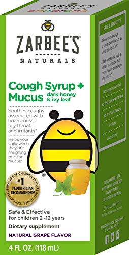 Zarbee’s Children’s Cough Syrup + Mucus Daytime, Grape 4oz