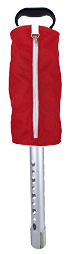 ProActive Sports Zip-Up Golf Ball Shag Bag (Red), 6.5″ (SSB001-RED)