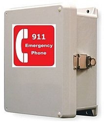 Outdoor Emergency Phone – 911 Only Emergency Land Line Phone System – Weatherproof Call Box