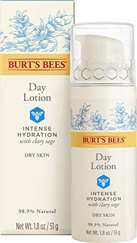 Burt’s Bees Intense Hydration Day Lotion, Moisturizing Face Lotion, 1.8 Oz (Package May Vary)