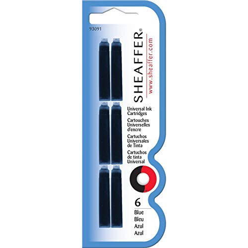 Sheaffer Skrip Fountain Pen Universal Ink Cartridge – Blue VFM (6pk euro fit)