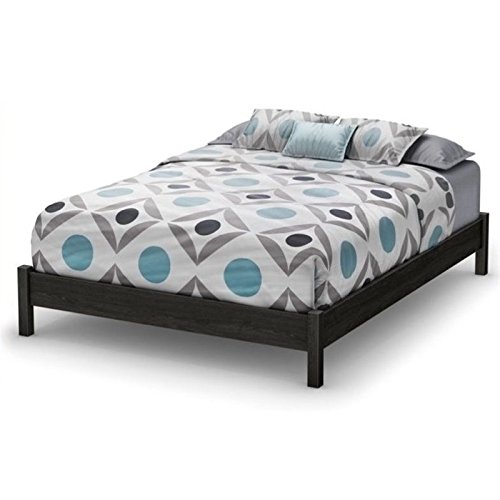 South Shore Step One Platform Bed, Queen, Gray Oak