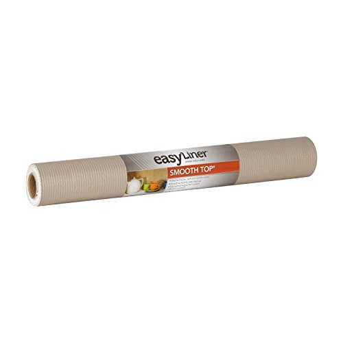 Duck Brand 1364759 Smooth Top Easy Liner Non-Adhesive Shelf Liner, 20-Inch x 6-Feet, Taupe