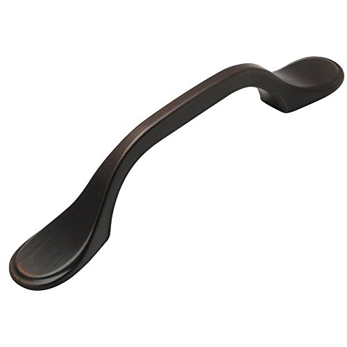 Cosmas 25 Pack 9533ORB Oil Rubbed Bronze Cabinet Hardware Footed Handle Pull – 3″ Inch (76mm) Hole Centers