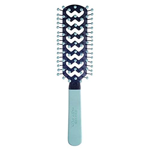 Cricket Static Free Comfort Fast Flo Vent Hair Brush for Blow Drying, Styling, Detangling Anti-Static, Ceramic and Ion Infused Ball Tips Hairbrush for Long Short Thick Thin Curly Straight Wavy All Hair Types