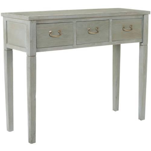SAFAVIEH Home Collection Cindy Farmhouse Dark Teal 3-Drawer Console Table