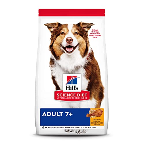 Hill’s Science Diet Dry Dog Food, Adult 7+ for Senior Dogs, Chicken Meal, Barley & Rice Recipe, 33 lb. Bag